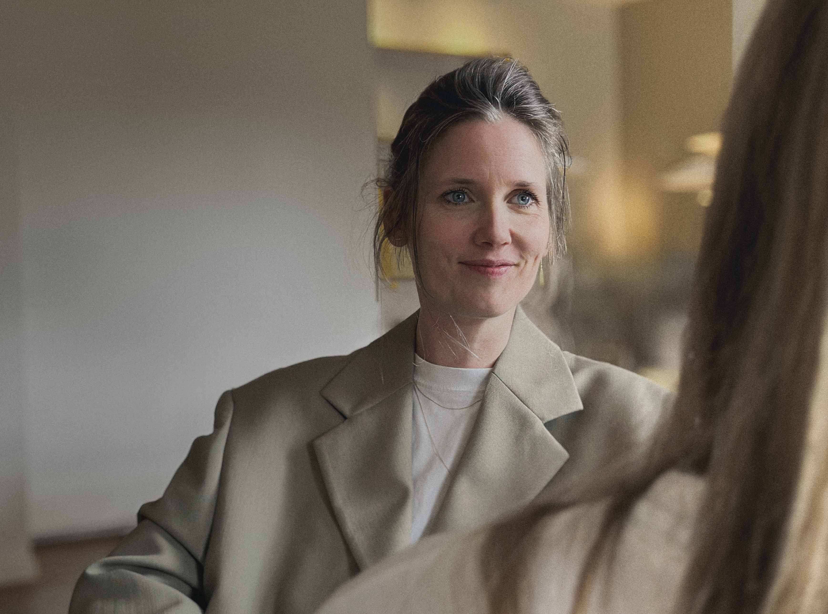 Thilde Højen i session med klient